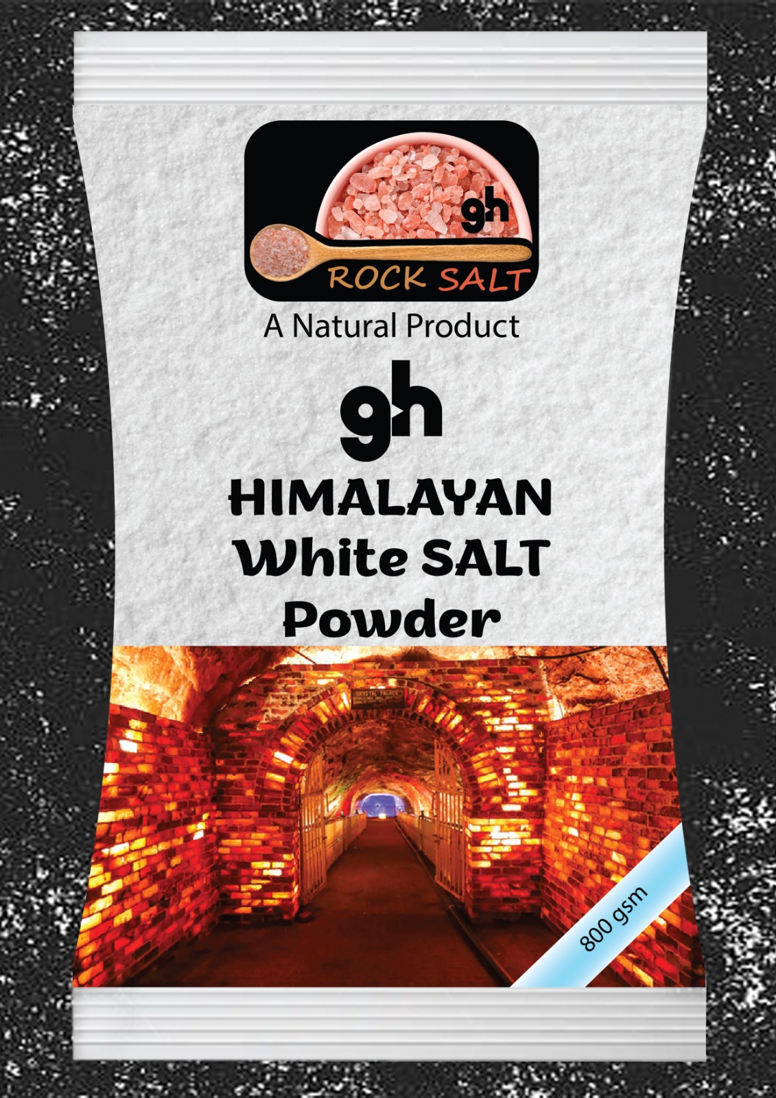 Himalayan White Salt Powder 800g